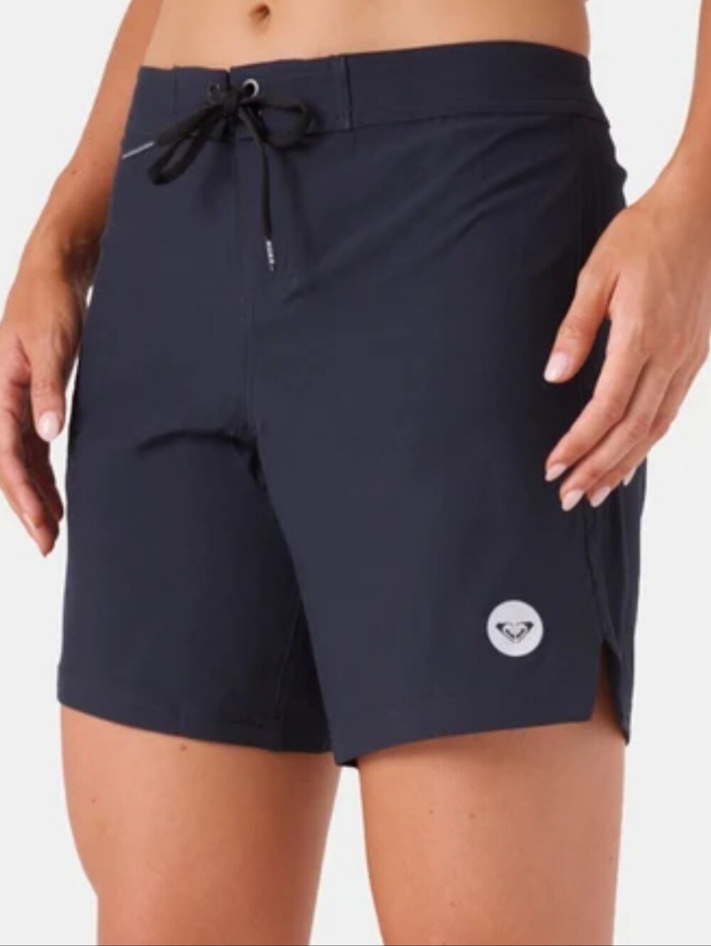 " 2 " Pair Roxy Women's Black And Red Drawstring Board Shorts